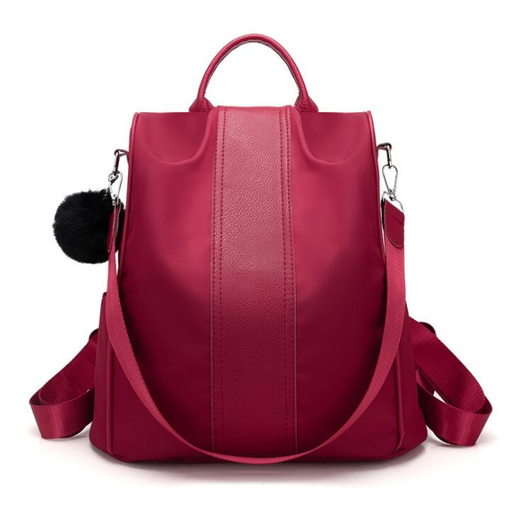 Multifunction Vegan Women's Anti-Theft Faux Leather Backpack