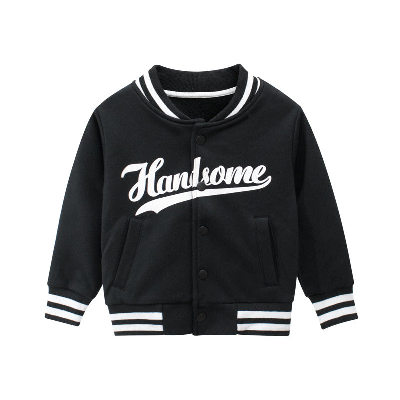 Children's fleece sweater boy jacket baby top clothes