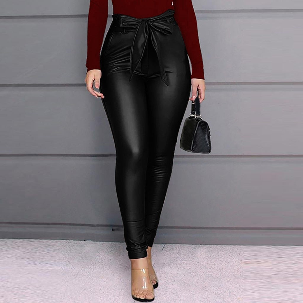 Elevate Your Style: On Sale! Premium Women’s Leather Leggings - Shop Now!