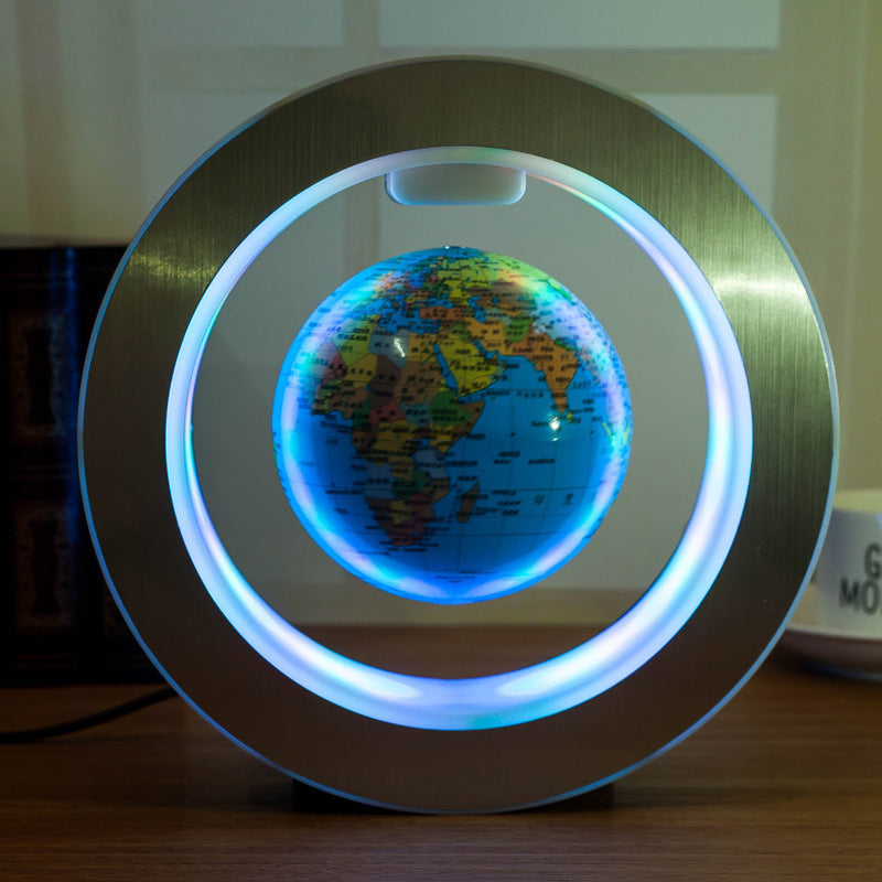 “Magnetic Levitating Globe with LED World Map - Floating Anti-Gravity Light for Home and Office Decor”