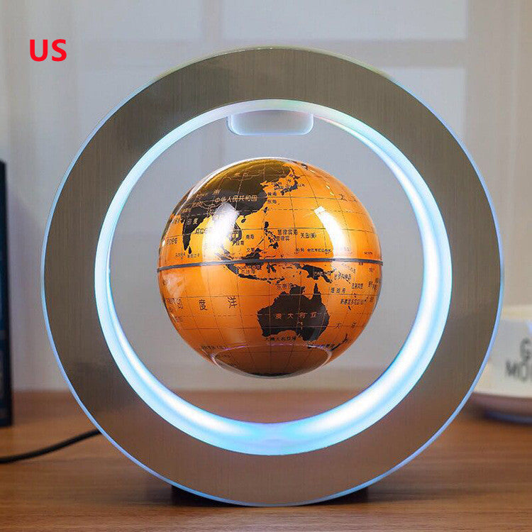 “Magnetic Levitating Globe with LED World Map - Floating Anti-Gravity Light for Home and Office Decor”