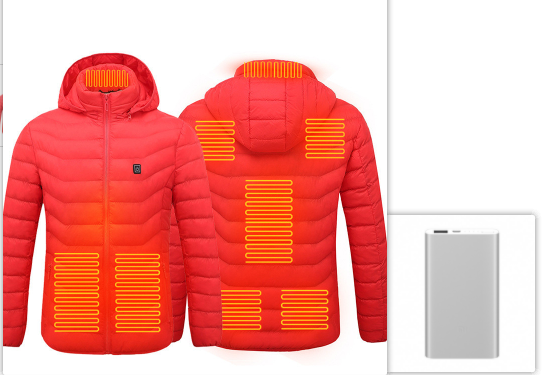 New Heated Jacket Coat USB Electric Jacket Cotton Coat Heater Thermal Clothing Heating Vest Men's Clothes Winter