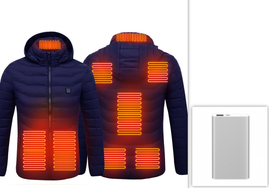 New Heated Jacket Coat USB Electric Jacket Cotton Coat Heater Thermal Clothing Heating Vest Men's Clothes Winter