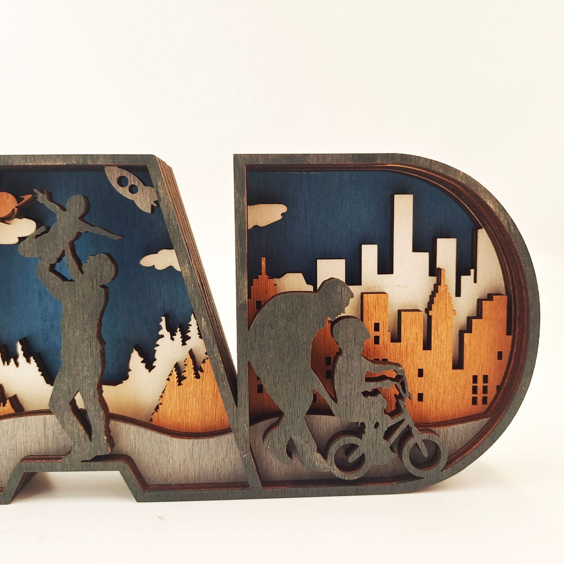 lluminated Love: Handcrafted Wooden Decorations for Mother's Day & Father's Day