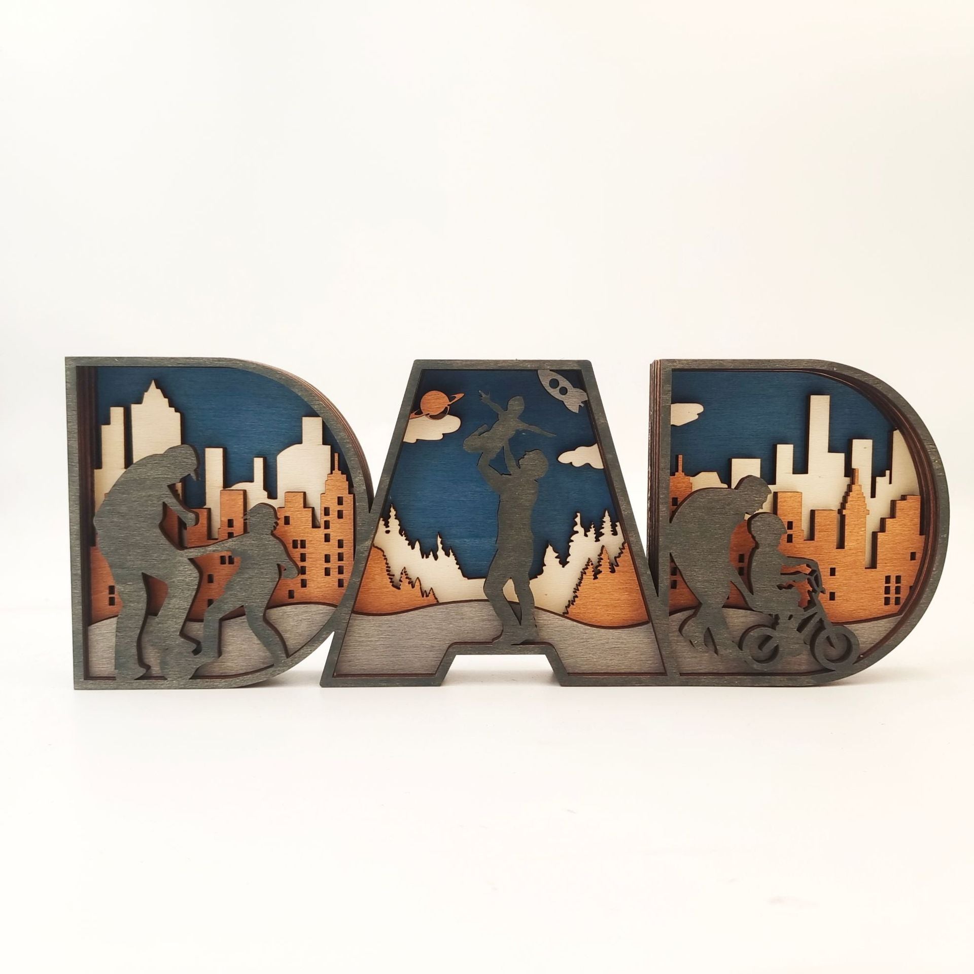 lluminated Love: Handcrafted Wooden Decorations for Mother's Day & Father's Day