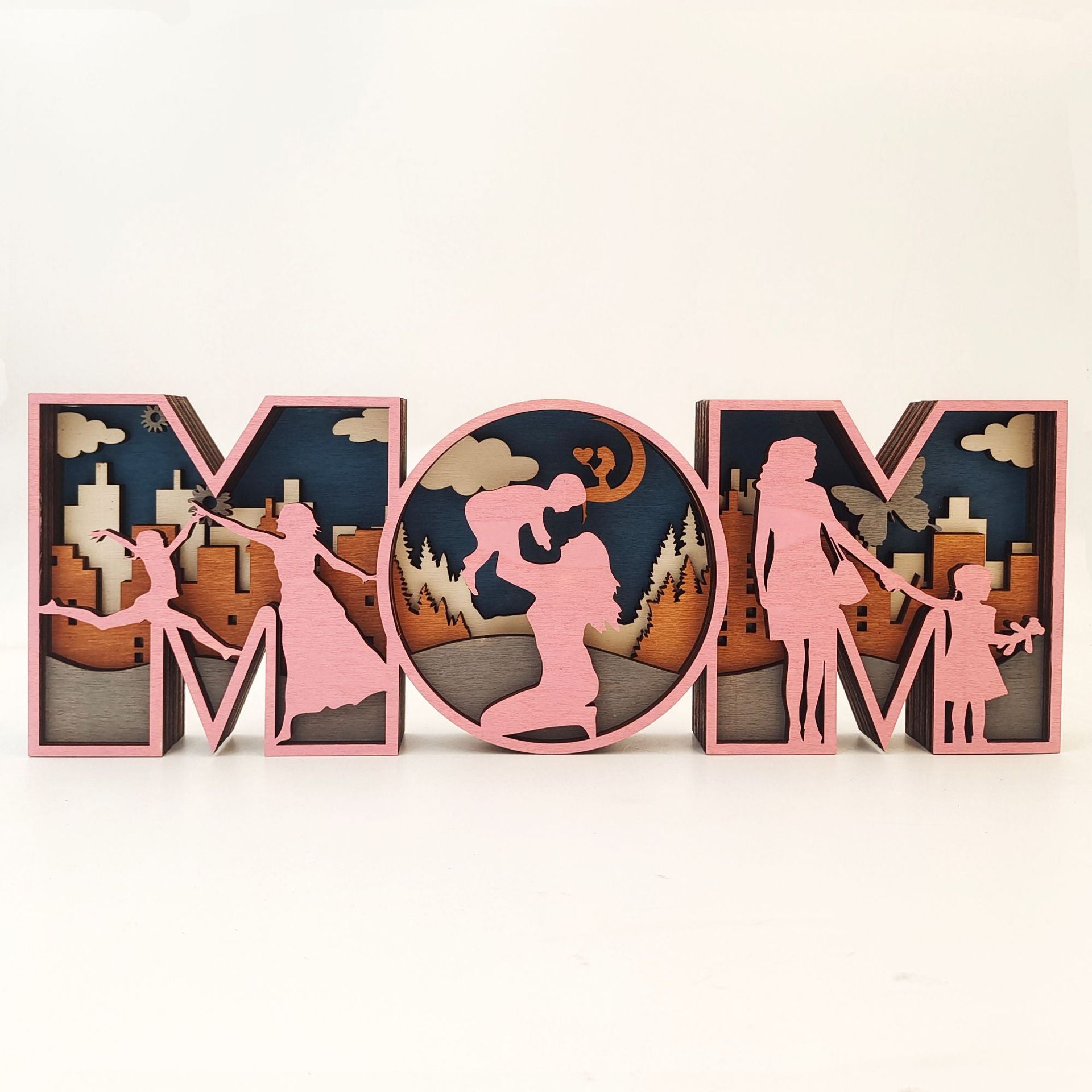 lluminated Love: Handcrafted Wooden Decorations for Mother's Day & Father's Day