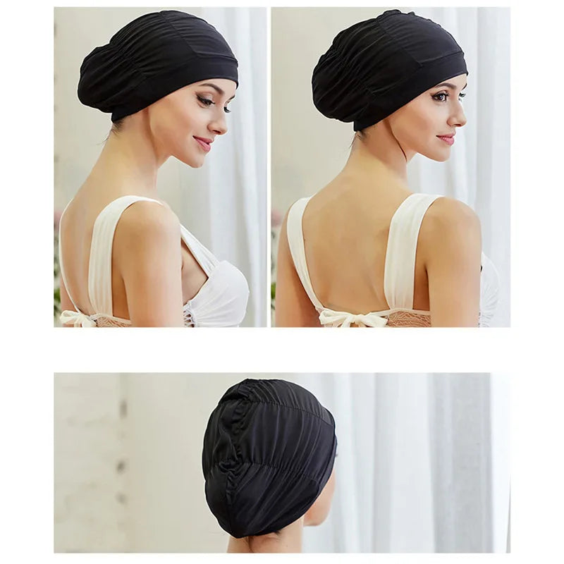 Long Hair Swim Pool Sport Elastic Nylon Turban