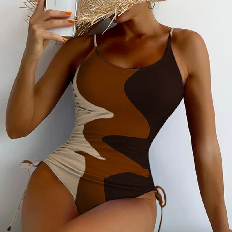 One Piece Push Up Swim Wear