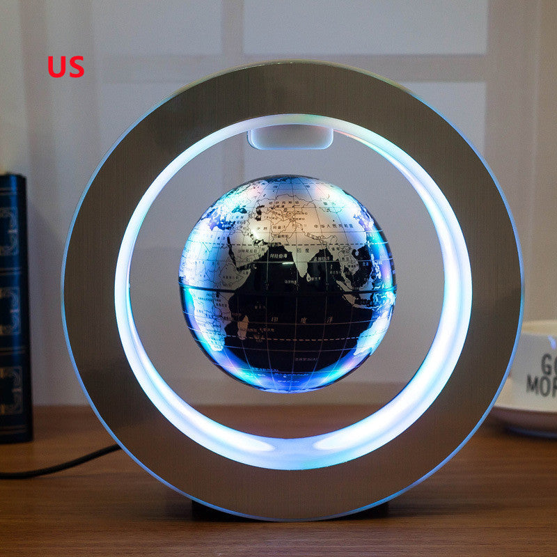 “Magnetic Levitating Globe with LED World Map - Floating Anti-Gravity Light for Home and Office Decor”