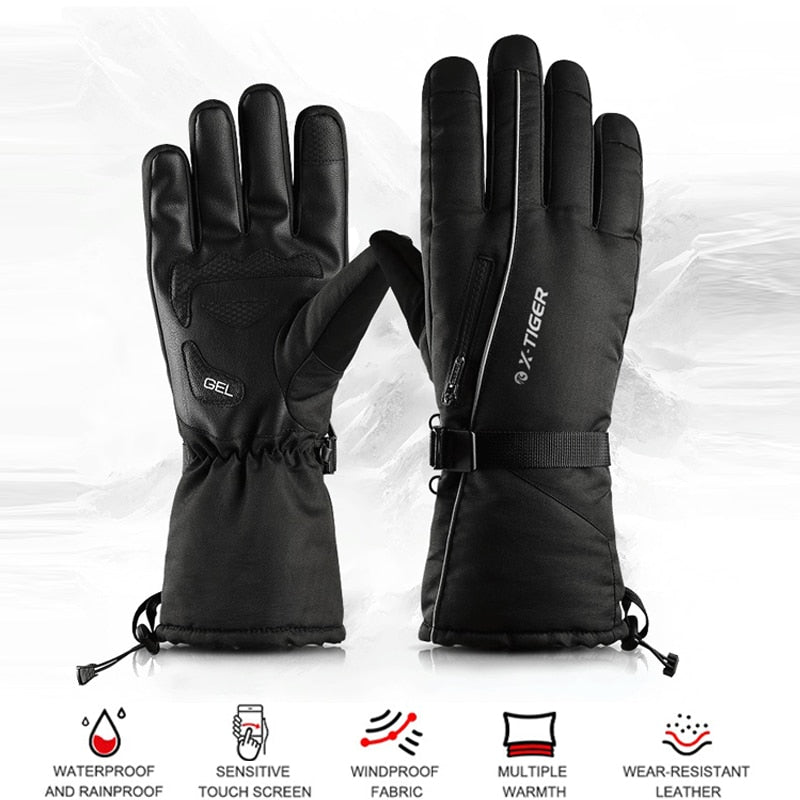 Winter Ski Gloves Waterproof Fleece