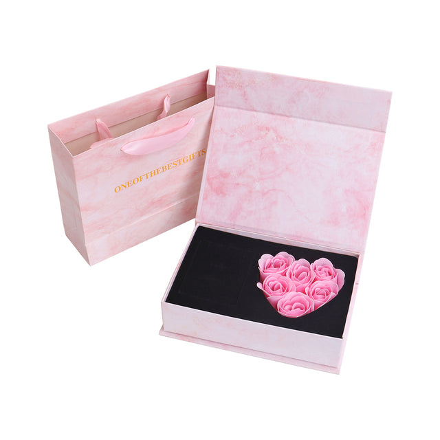 Mother's Day Gift: Rose Soap Flower Gift Box with Artificial Roses - Window Display