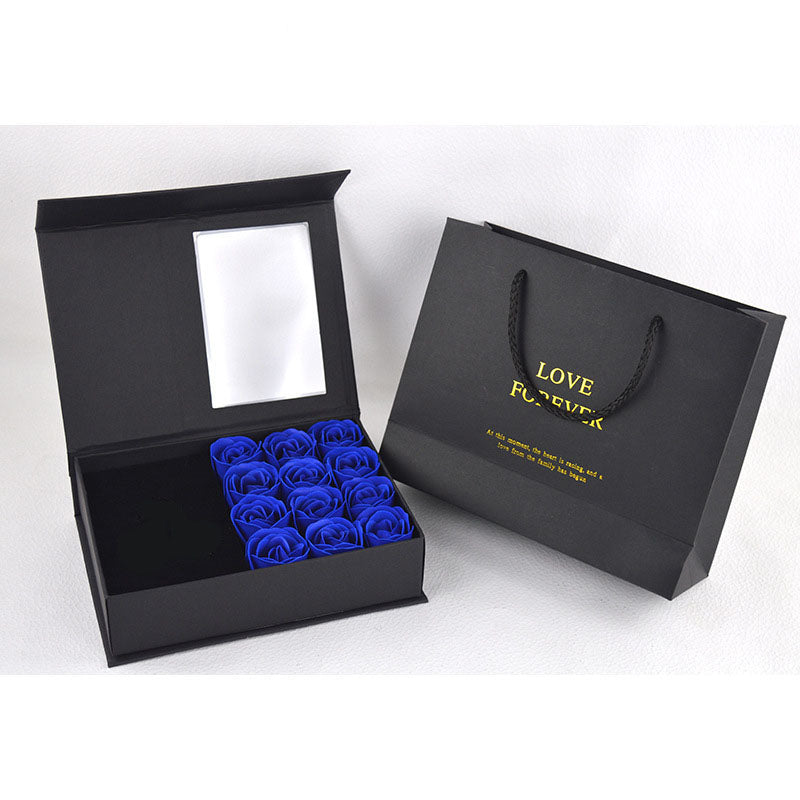 Mother's Day Gift: Rose Soap Flower Gift Box with Artificial Roses - Window Display