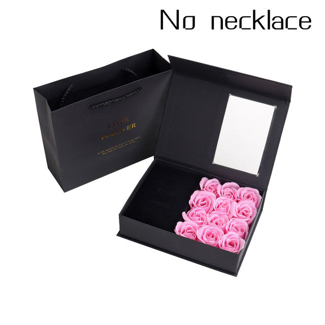 Mother's Day Gift: Rose Soap Flower Gift Box with Artificial Roses - Window Display