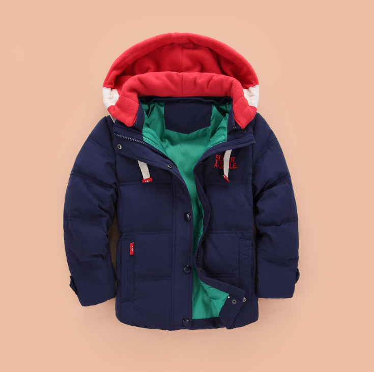 Children's down jacket boy 2021 new Korean version of the thickening down jacket in the children's winter clothing