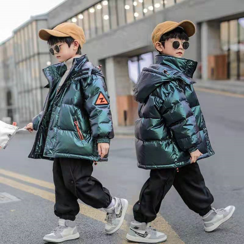 Western Style Big Kids Thick Winter Children's White Duck Down Jacket