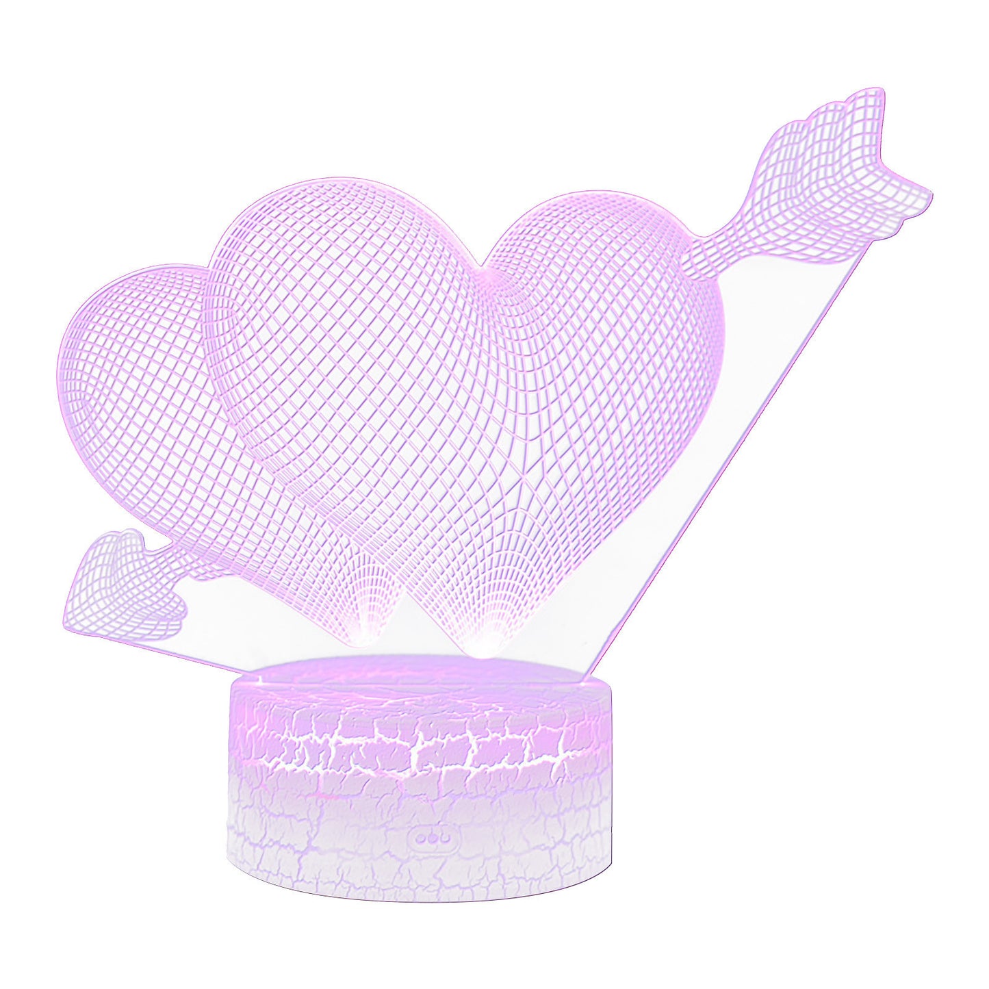 Illuminating Love: Heart-Shaped LED Lamp - Perfect Romantic Gift for Valentine's Day and Mother's Day