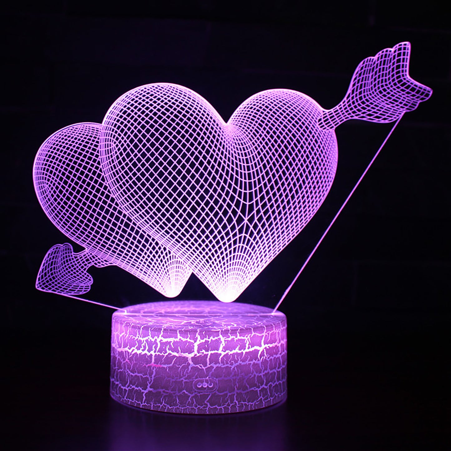 Illuminating Love: Heart-Shaped LED Lamp - Perfect Romantic Gift for Valentine's Day and Mother's Day