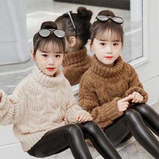 Girls plus fleece sweater