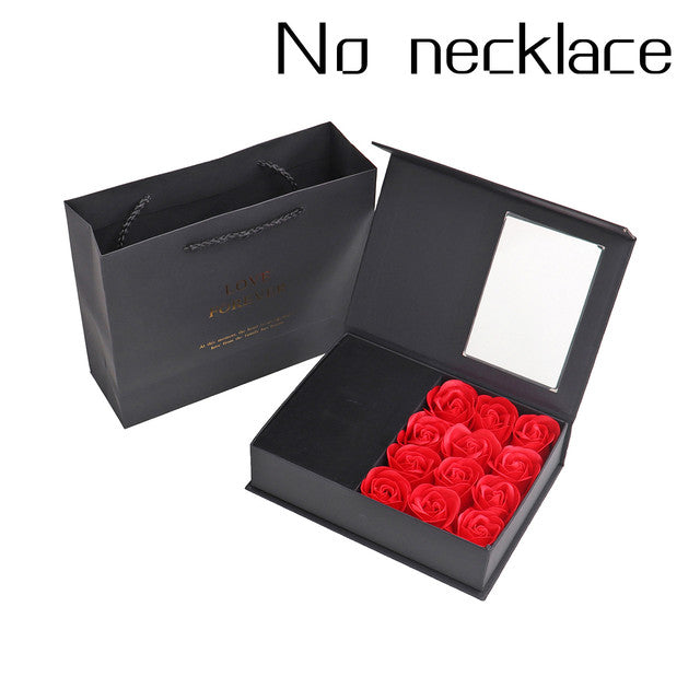Mother's Day Gift: Rose Soap Flower Gift Box with Artificial Roses - Window Display