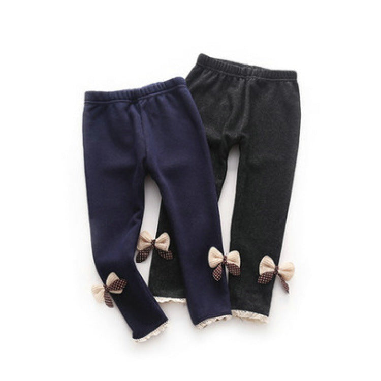 Cute Bow-Accent Leggings for Little Girls: Adorable Style for Playtime and Beyond