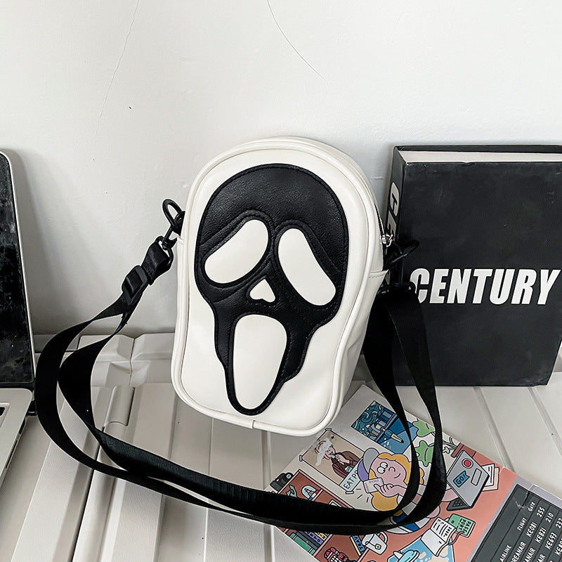 Halloween Funny Ghost Skull Crossbody Shoulder Bag