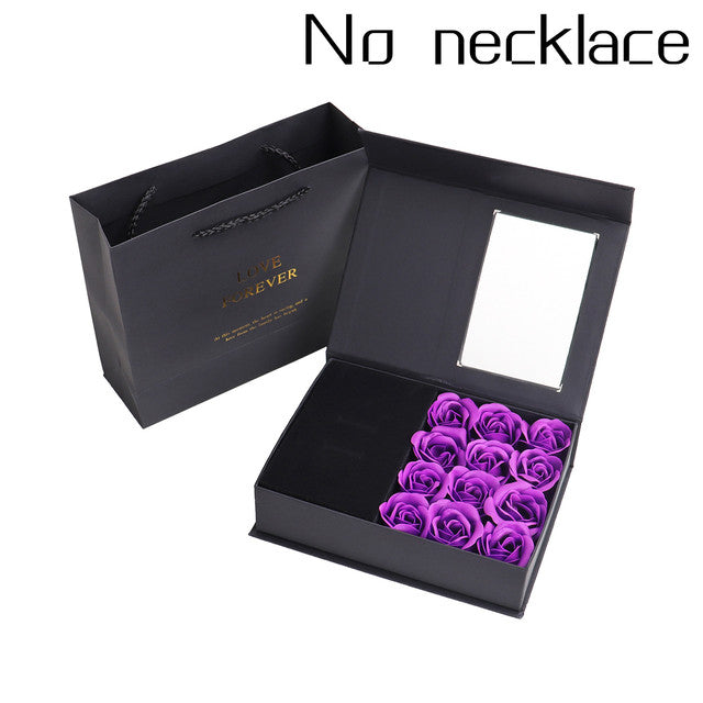 Mother's Day Gift: Rose Soap Flower Gift Box with Artificial Roses - Window Display