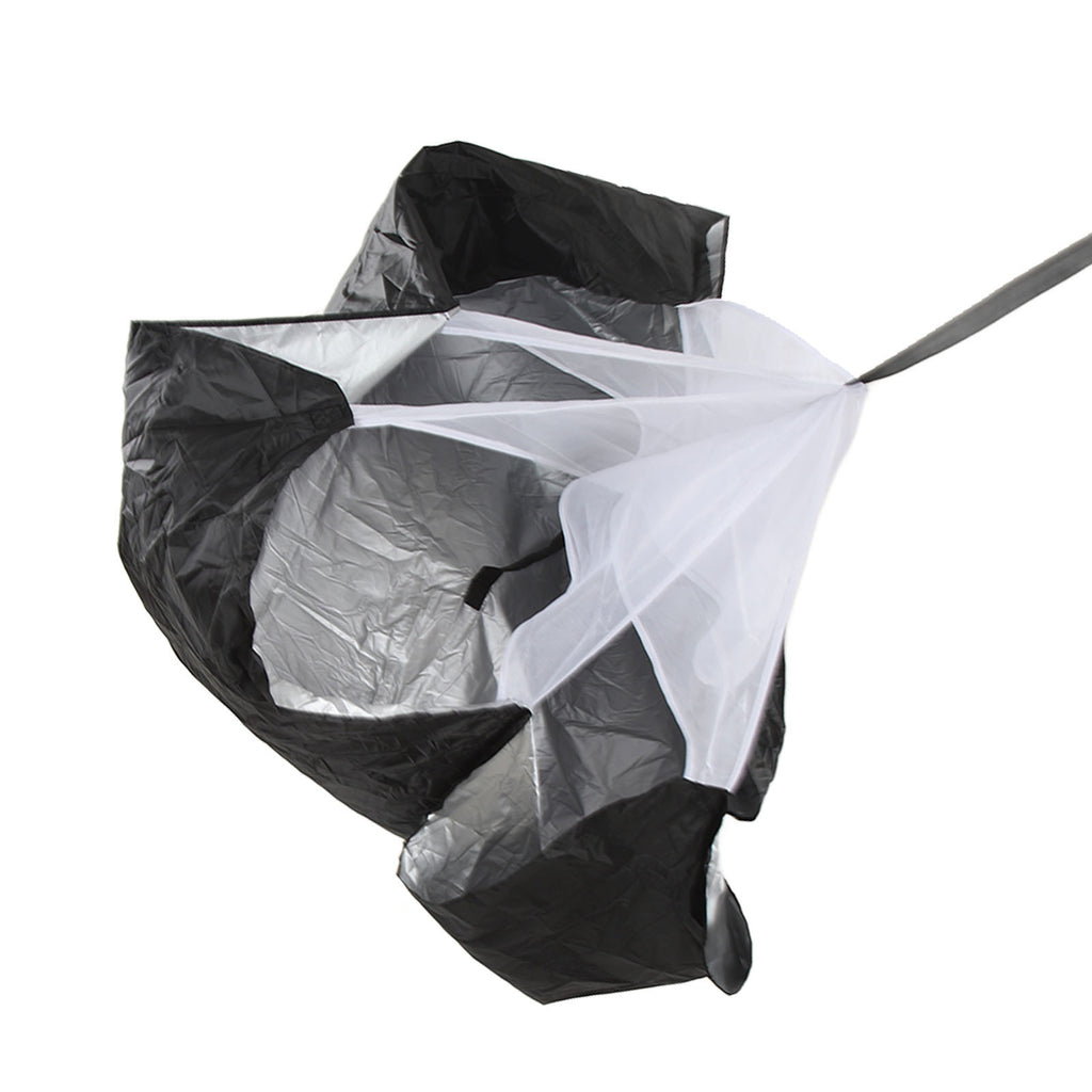 Running Speed Training Parachute Speed Resistance Parachute Running Sprint Chute Soccer Football Sport Speed Training Black