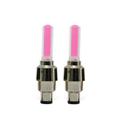 Neon Lights Tyre Wheel Valve Cap Light LED Flash Car Tire Valve Caps Air Cover Tire Rim Valve Wheel Stem Cap Bike Light