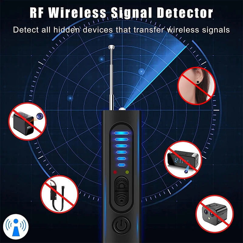 Hidden Camera Detector Alarm with Gps Signal Device Scanner Detector