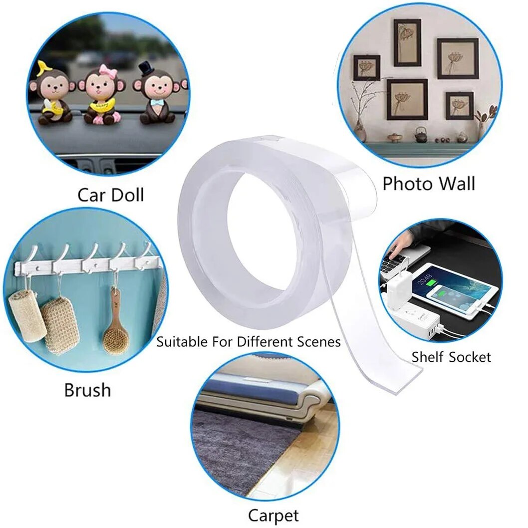 Waterproof Reusable Heat Resistant, Double Sided Nano Tape