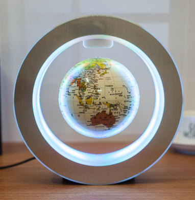 “Magnetic Levitating Globe with LED World Map - Floating Anti-Gravity Light for Home and Office Decor”