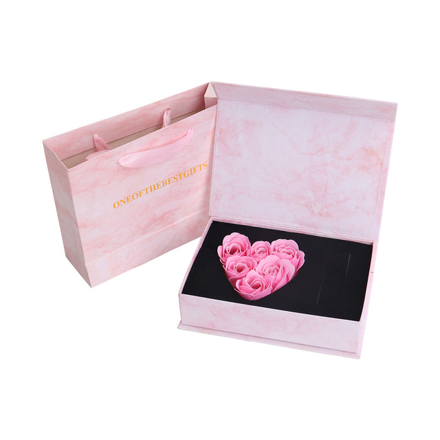 Mother's Day Gift: Rose Soap Flower Gift Box with Artificial Roses - Window Display