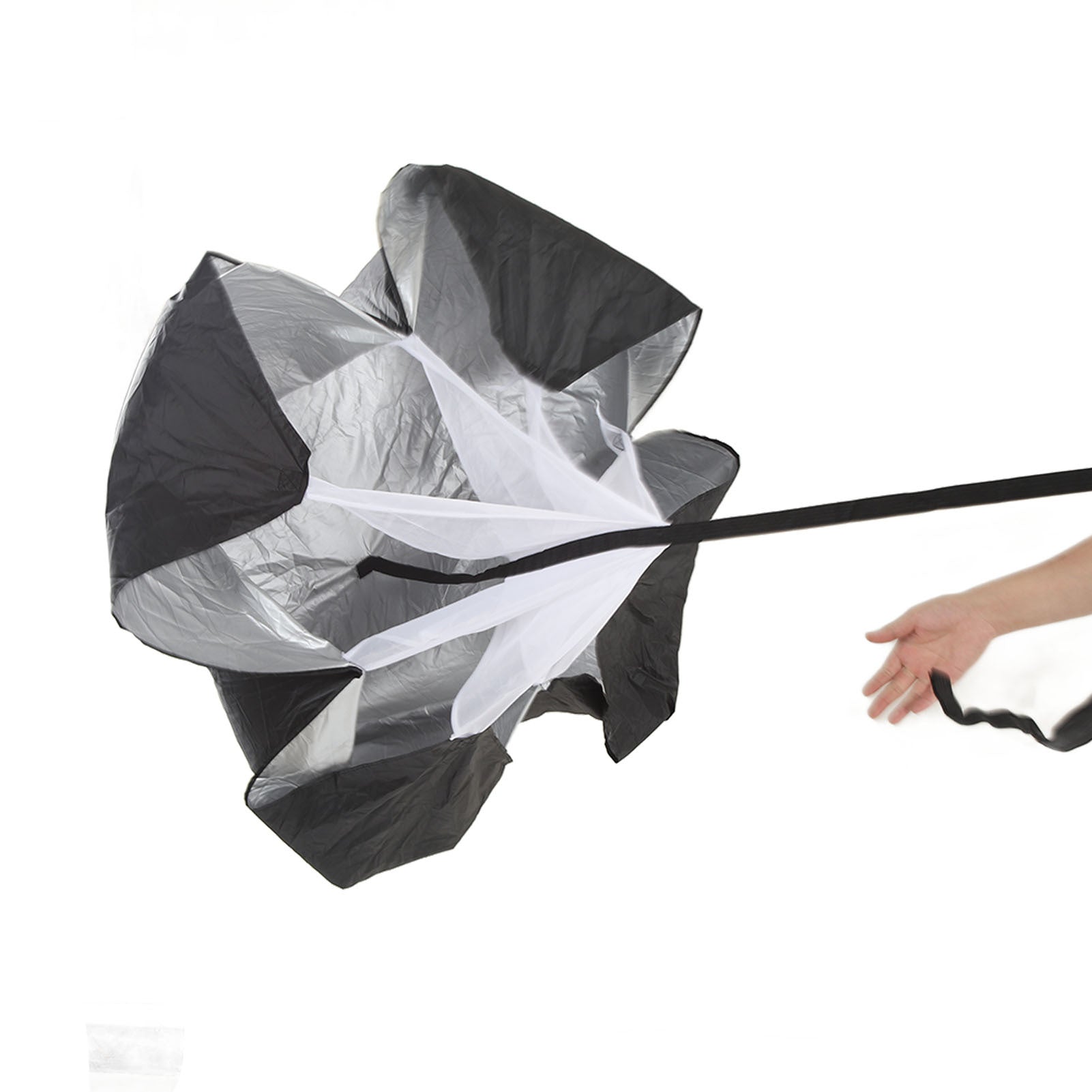 Running Speed Training Parachute Speed Resistance Parachute Running Sprint Chute Soccer Football Sport Speed Training Black