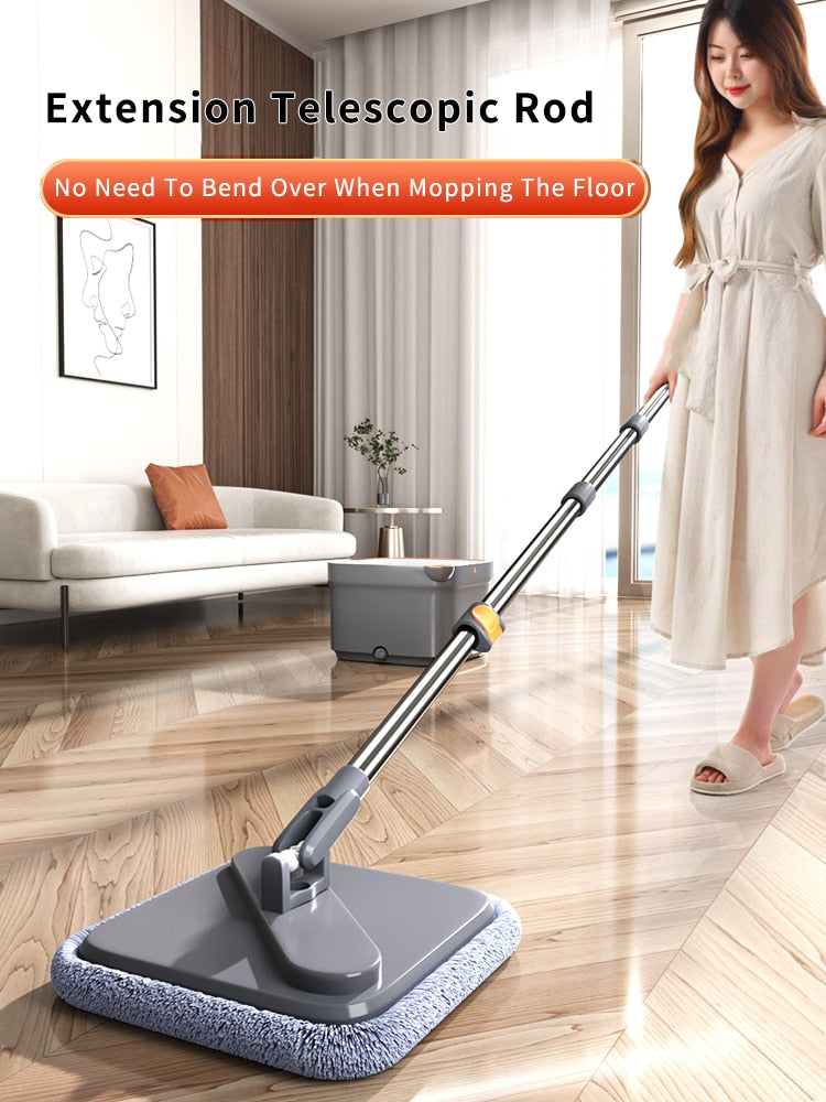 Self-Cleaning Spin Mop with Bucket