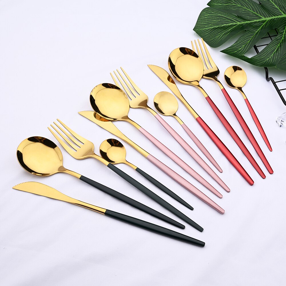 Gold Cutlery Set Stainless Steel