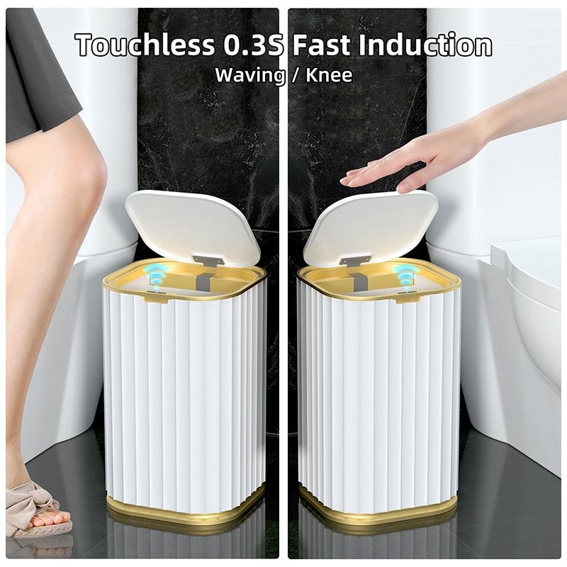 Smart Sensor Trash Can with Lid