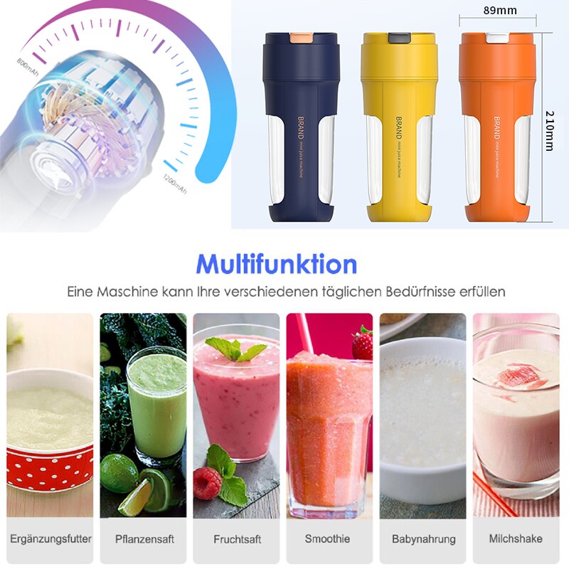 Portable Electric Juicer Blender