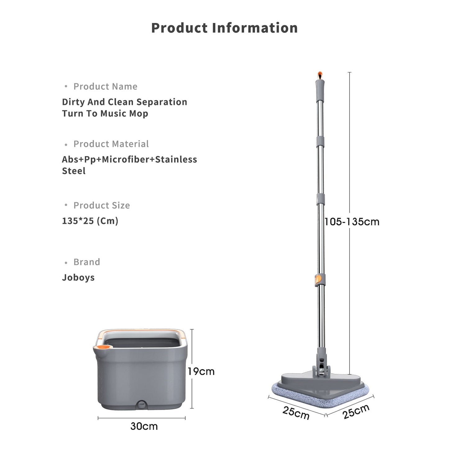 Self-Cleaning Spin Mop with Bucket